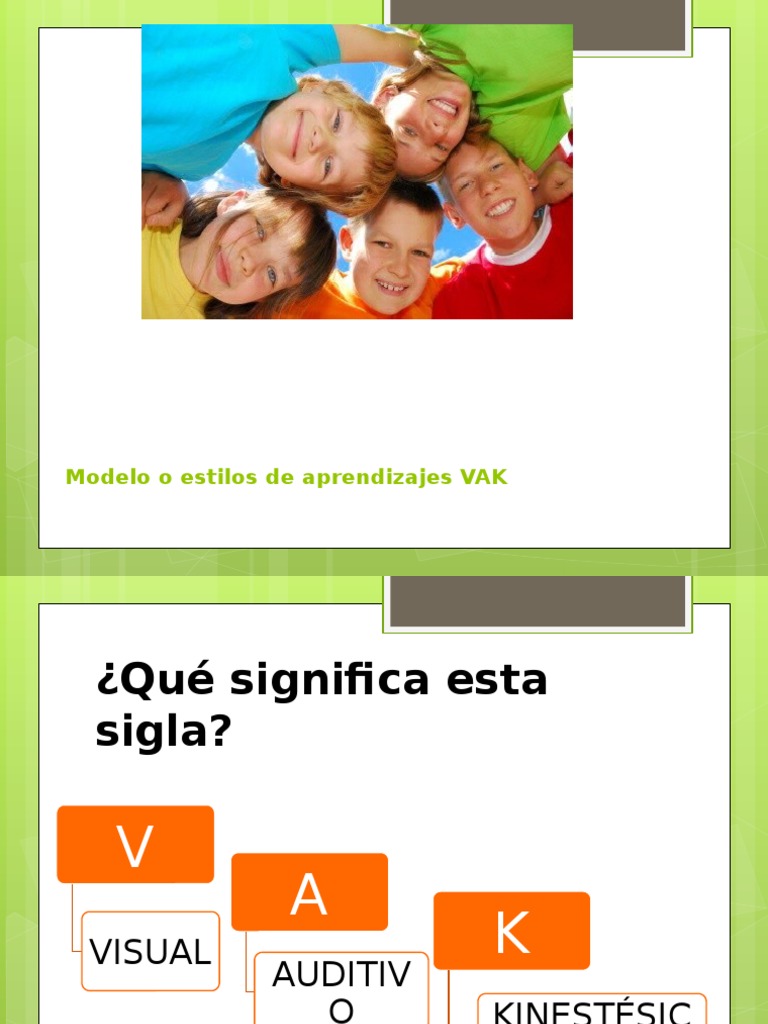 Estilo de Aprendizaje Vak | PDF | Imagen | Aprendizaje
