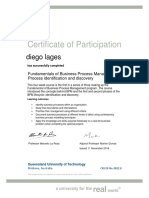 Certificate - Fundamentals of BPM Process Identification and Discovery