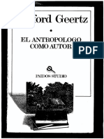 El Antropologo Como Autor PDF