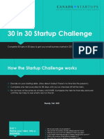 30 in 30 Startup Challenge