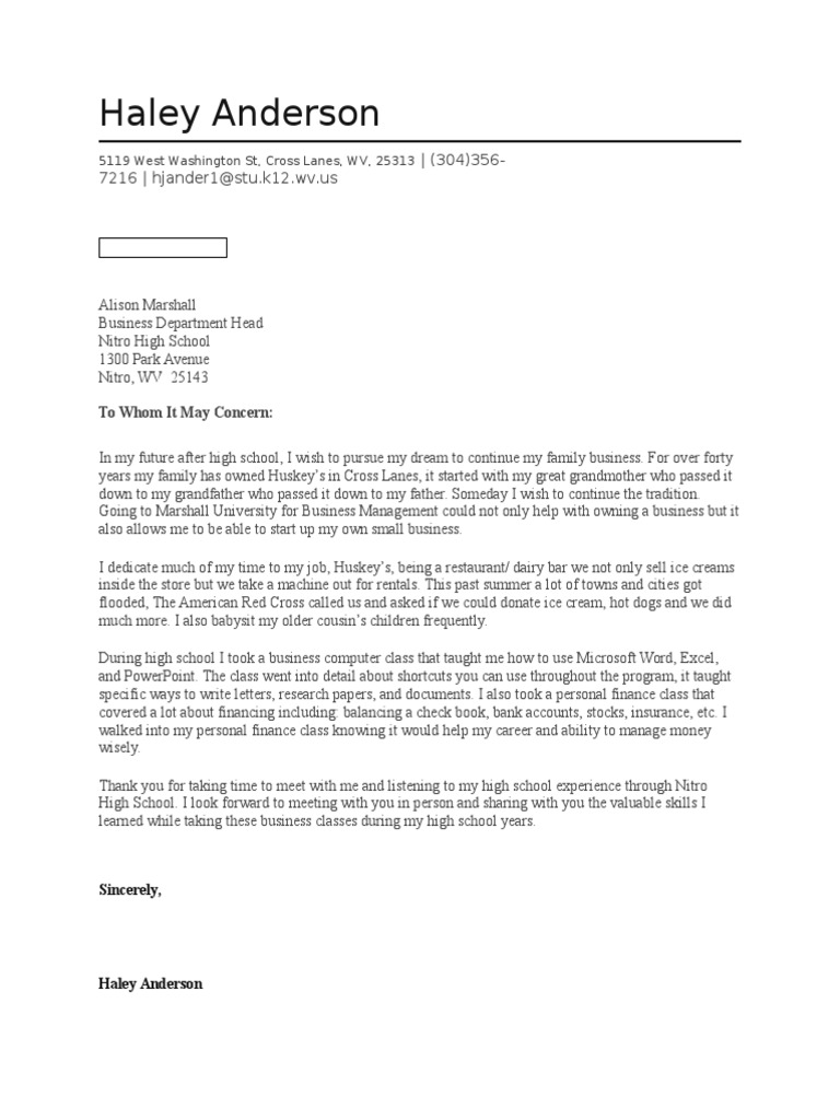 Completer Portfolio Letter of Intro Ha | PDF | Wellness