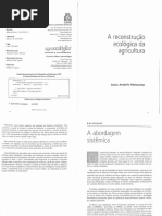 A Reconstrução Ecológica Da Agricultura