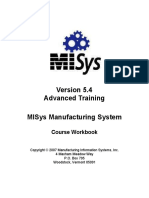 MISys - Guide - Advanced Training PDF