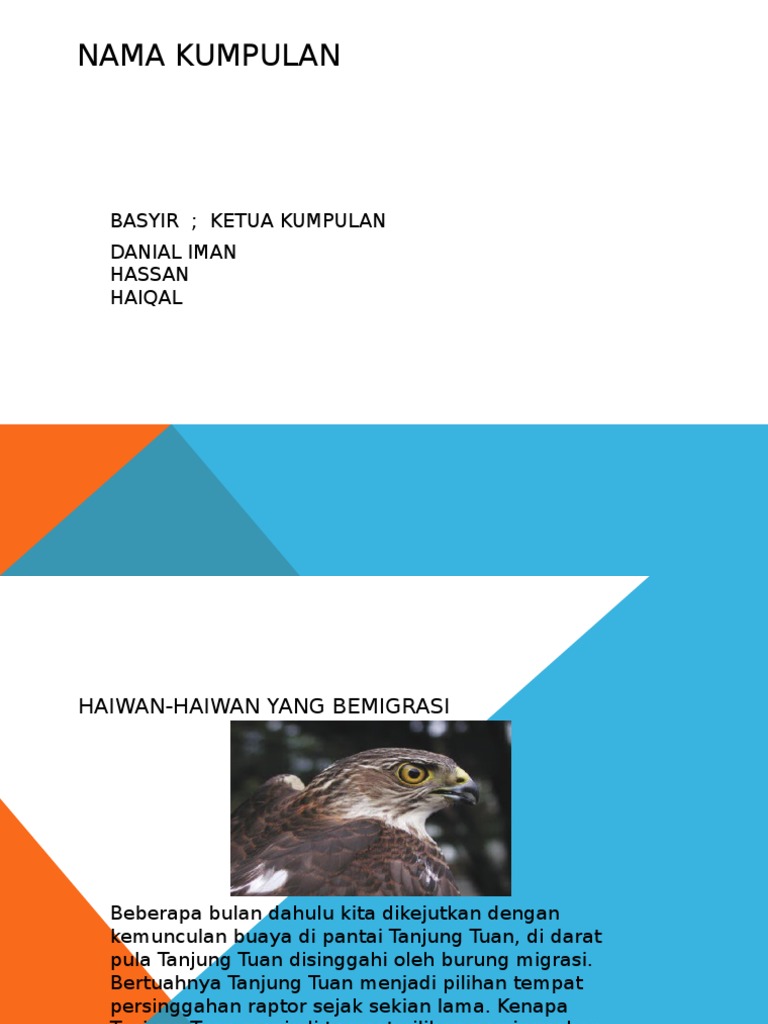 Burung Yg Bermigrasi Di Tg Tuan Melaka Pdf