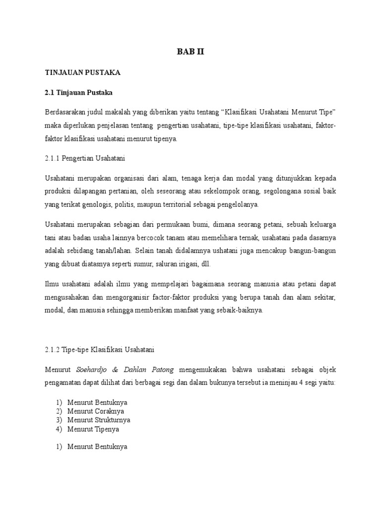 Makalah Bab 2 Tinjauan Pustaka Contoh Makalah