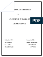 Classical Theory of Criminology Project