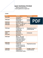 Pasuca Juvenil Horarios