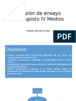 Revisión de Ensayo PSU Agosto IV Medios