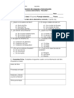 Evaluación Lenguaje - Amarilis 