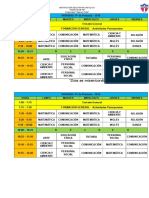 Horario de Clases 5to