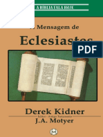 A Mensagem de Eclesiastes - Derek Kidner