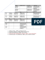 Horario II Ciclo III Teologia