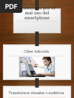 Trastornos Por El Mal Uso Del Smartphone