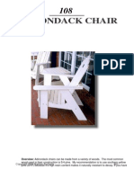 Adirondack Chair: Overview: Adirondack Chairs Can Be Made From A Variety of Woods. The Most Common