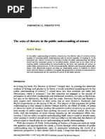 Role of Rhetoric in Public Unerstading of Science