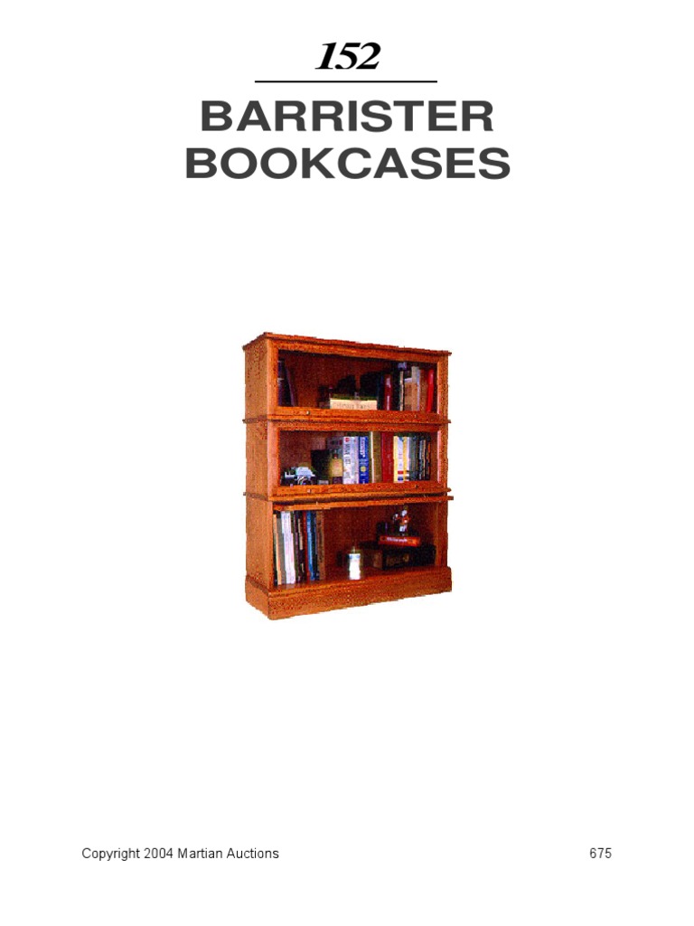 Barrister Bookcase PDF Varnish Door