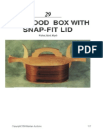 Bentwood Box With Snap-Fit Lid: Walnut, Hard Maple