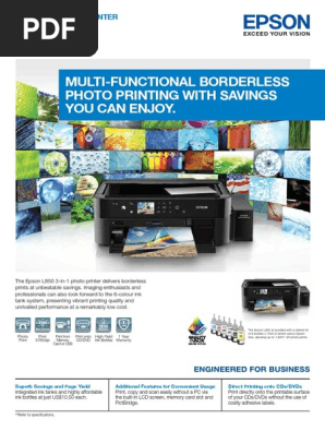 epson l850 specification pdf