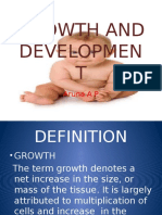 Growth and Developmen T: Aruna A P