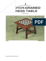 Crotch-Grained Chess Table: Walnut, Poplar