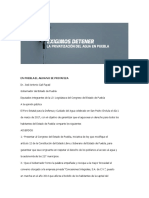 En Puebla El Agua No Se Privatiza - Acuerdos en El Foro Estatal para La Defensa y Cuidado Del Agua.