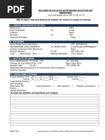 Relatório de Avaliação Das Atividades Do Estágio Não Obrigatório