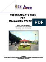 Postgraduate Fees - Malaysian - 12012016 PDF
