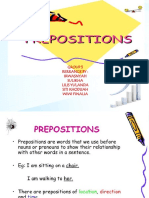 Presentation of PREPOSITION