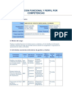 Descripcion Funcional Y Perfil Por Competencias: 1. Datos de Identificación