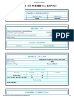 Water Use Submittal Report