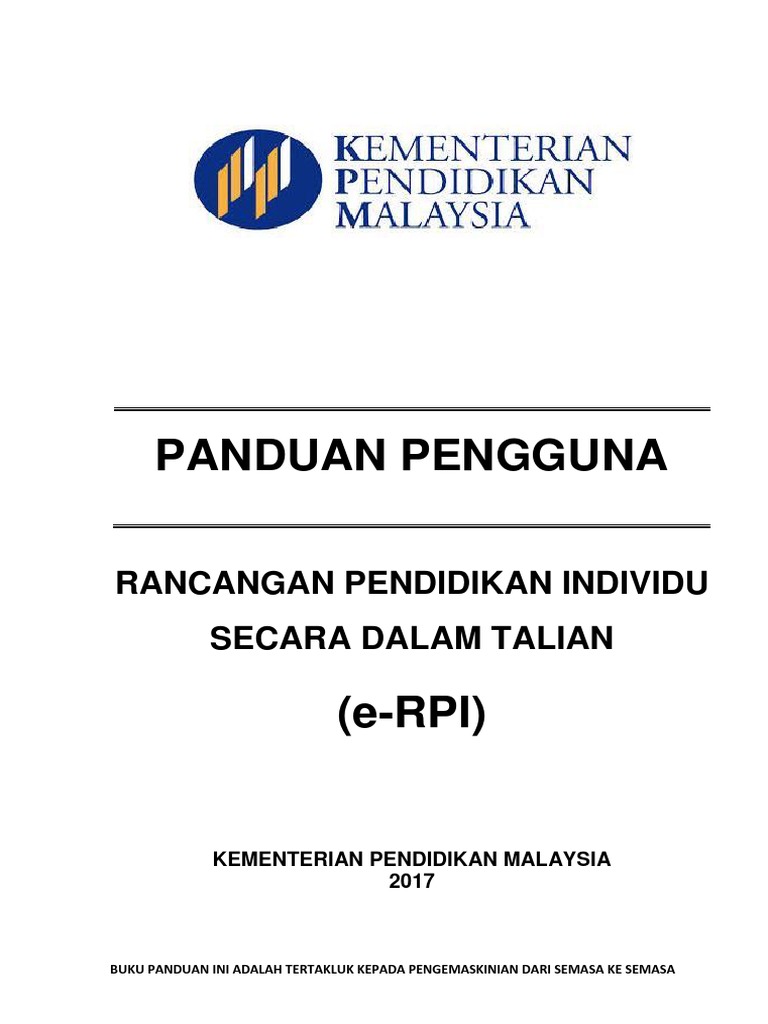 Panduan Pengguna E-Rpi 2017 | PDF