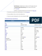 Infinitive Simple Past Past Participle