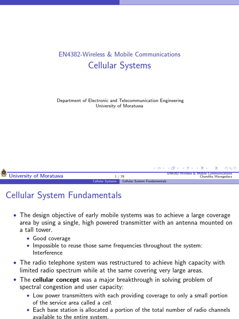 1.cellular Systems | PDF | Cellular Network | Code Division Multiple Access