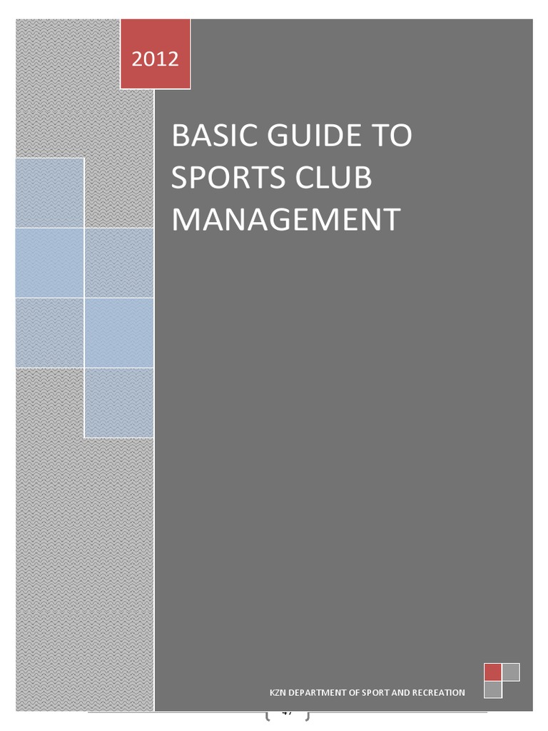 Sports Club Management Guide | PDF | Chairman | Voting