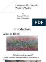 Fiber Reinforcement in Concrete (Waste To Wealth) : by Sharang P. Bhosale Rohit K. Dhulugade