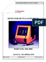 Manual Detector de Fugas de Helio 490S Español