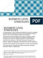 Business Level Strategy