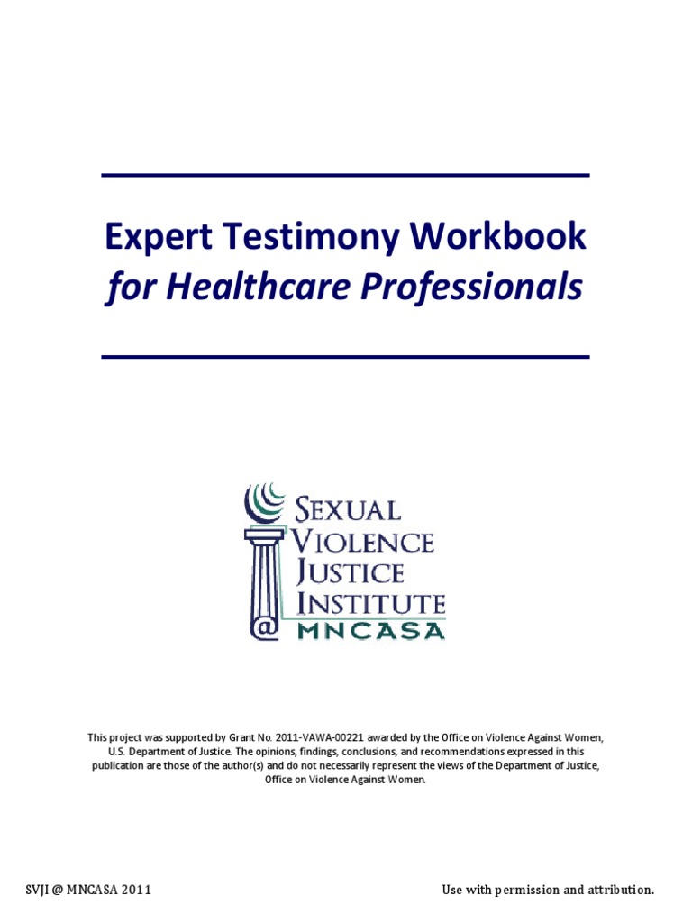 Expert Testimony Guide for Healthcare Pros | PDF | Witness | Expert Witness