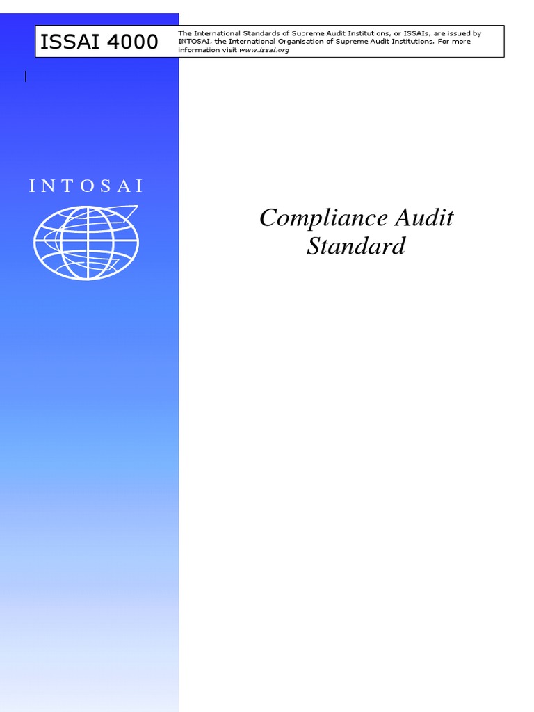 ISSAI 4000 - Compliance Audit | Audit | Financial Audit