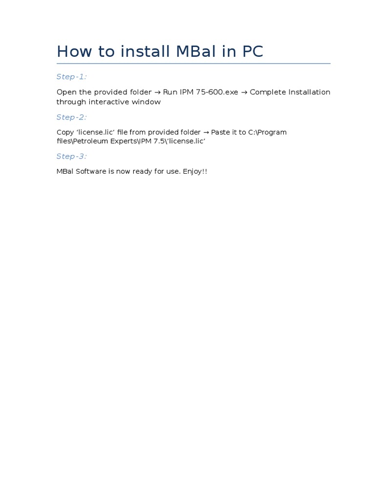 Installing MBal Software on PC | PDF | Business | Computers