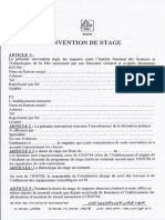 Convention de Stage PDF