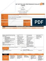 Trust School Target Setting and Performance Evaluation Forms