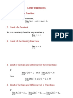 Limit of A Linear Function