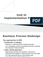 Unit III Implementation Process