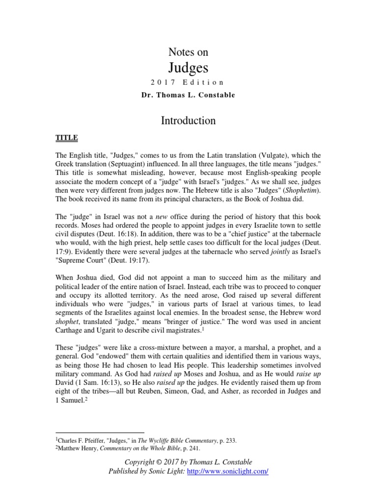 07 - Judges PDF | PDF | Book Of Judges | Israelites