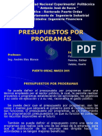 Presupuestos Programas Presentacion Powerpoint