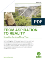 From Aspiration To Reality: Unpacking The Africa Mining Vision