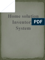 Home Solution Inventory System