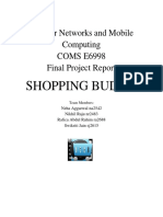 Shopping Buddy: Cellular Networks and Mobile Computing COMS E6998 Final Project Report