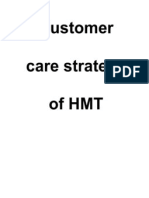 Customer Care Strategy of HMT